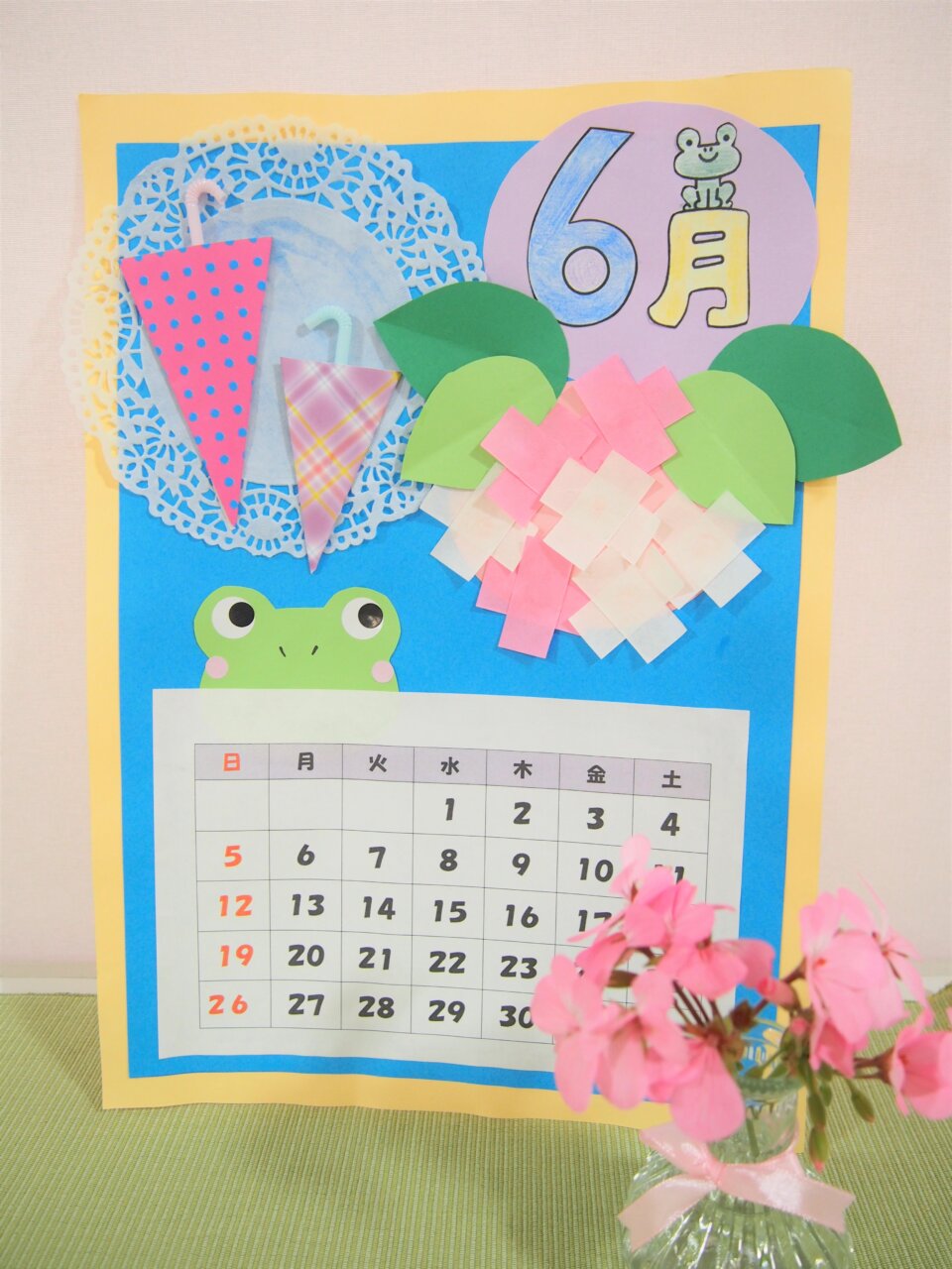 【デイケア】６月のカレンダーの画像